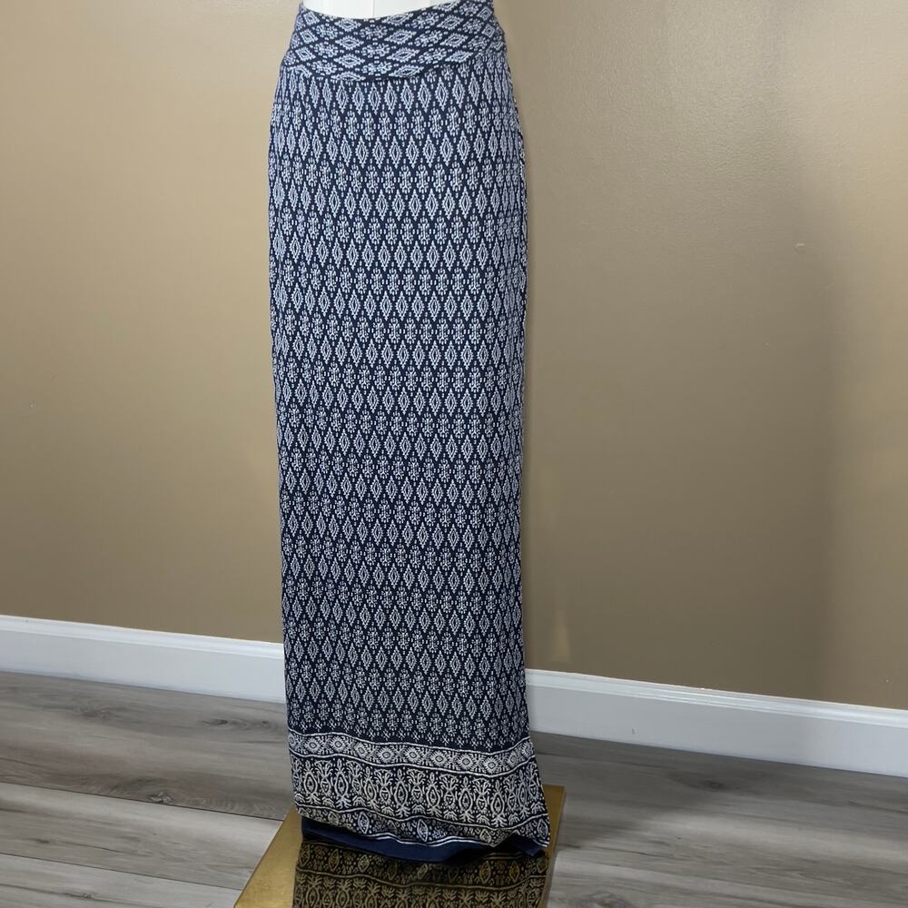 Geometric Print Maxi Skirt Size Medium